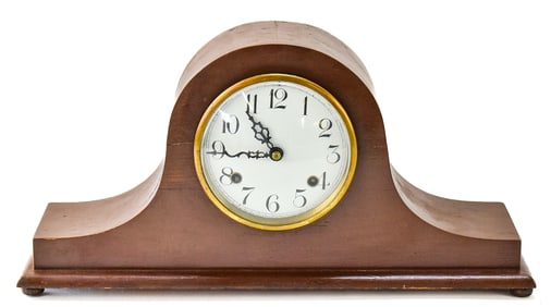 EARLY 20TH C. NEW HAVEN CLOCK CO. WIND-UP MANTEL CLOCK