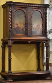 JACOBEAN REVIVAL CABINET