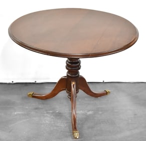 MAHOGANY PEDESTAL TILT-TOP TABLE