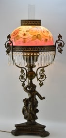 LOEVSKY & LOEVSKY WMC FIGURAL PARLOR LAMP