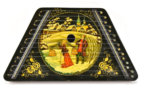 VINTAGE RUSSIAN FOLK ART ZITHER