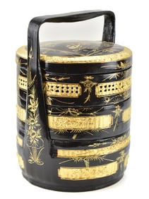 CHINESE THREE-TIERED WEDDING BASKET