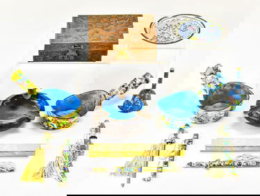 ASSORTED ASIAN COLLECTIBLES: CLOISONNE & MORE