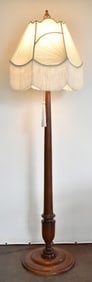 VICTORIAN WOODEN FLOOR LAMP