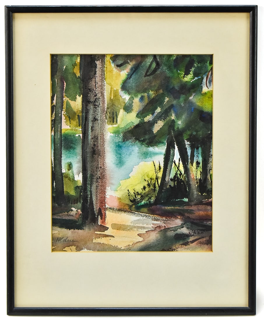 WATERCOLOR FOREST LANDSCAPE BY ALDUE (1 of 4)