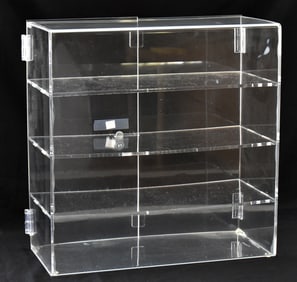 PLEXIGLASS LOCKING STORE DISPLAY CABINET