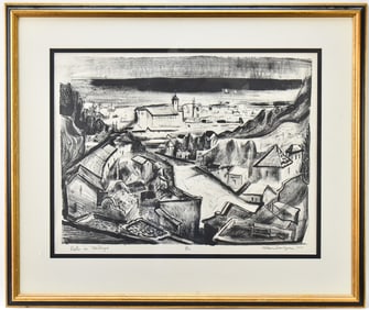 NELSON SANDGREN 'VISTA DE MOLOGA' SIGNED LIMITED EDITION LITHOGRAPH