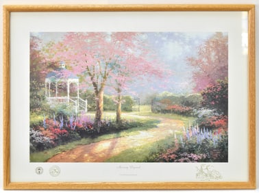 THOMAS KINKADE 'MORNING DOGWOOD' SIGNED LIMITED EDITION LITHOGRAPH