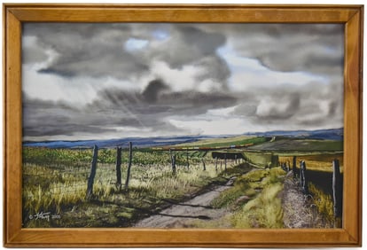RURAL LANDSCAPE GICLEE PRINT BY HAM