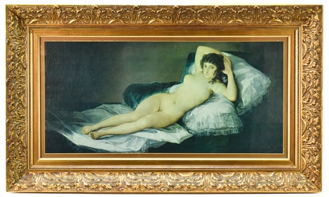 'THE NUDE MAJA' LITHOGRAPHIC PRINT