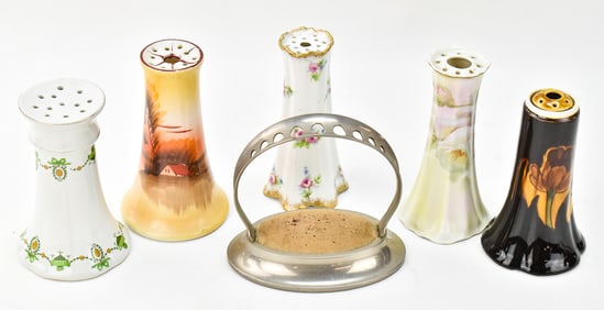 COLLECTION OF HAT PIN HOLDERS