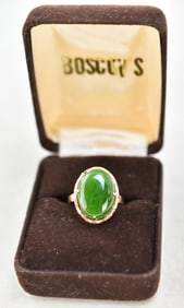 ROSE GOLD & NEPHRITE JADE RING