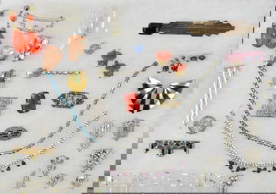 ASSORTED ART DECO-STYLE COSTUME JEWELRY