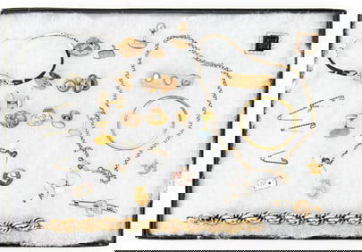 ASSORTED GOLD-FILLED JEWELRY & LADIES BULOVA WATCH