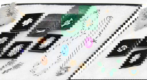 VINTAGE STERLING SILVER & ASSORTED JEWELRY