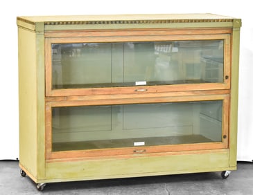 ANTIQUE GLASS FRONT STORE DISPLAY CASE