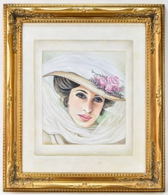 PAM DOAN 'CAPUCINE' ACRYLIC PAINTING