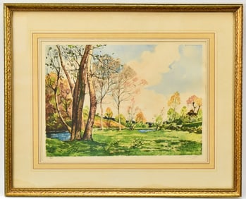 PAUL EMILE LECOMTE 'SUMMER' SIGNED ETCHING