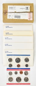FIVE 1981 UNCIRCULATED UNITED STATES COIN SETS