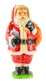 VINTAGE CHRISTMAS PLASTER SANTA CLAUS