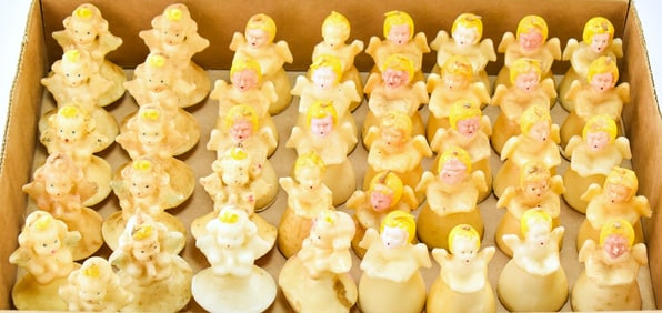 VINTAGE CHRISTMAS ANGEL CANDLES: TAVERN & GURLEY