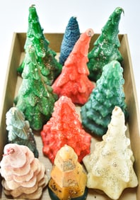 VINTAGE GURLEY & TAVERN CHRISTMAS TREE CANDLES