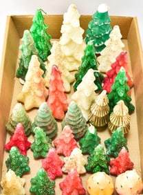 VINTAGE CHRISTMAS TREE CANDLE ASSORTMENT: GURLEY & TAVERN