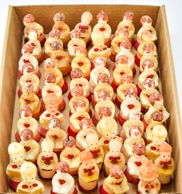 VINTAGE CHRISTMAS CHOIR SINGER CANDLES: TAVERN & GURLEY