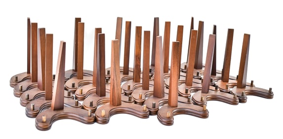 COLLECTION OF HUMMEL PLATE STANDS