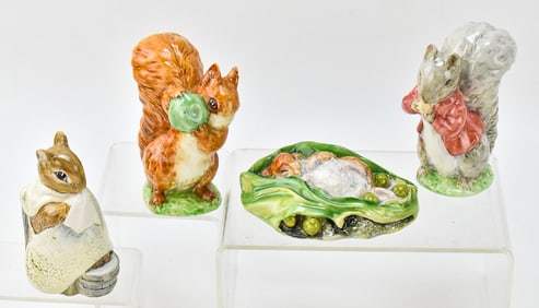 BESWICK BEATRIX POTTER SQUIRREL FIGURINES