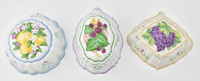 LE CORDON BLEU JELLY OR PUDDING MOLDS C. 1986 BY THE FRANKLIN MINT