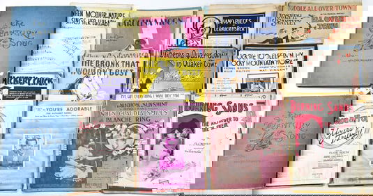 COLLECTION OF VINTAGE MIDCENTURY SHEET MUSIC