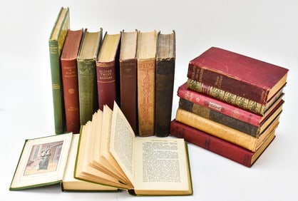ANTIQUE & VINTAGE BOOK ASSORTMENT: CHARLES DICKENS, HENRY LONGFELLOW, NATHANIEL HAWTHORNE, & MORE