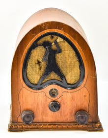 JACKSON BELL #84 'PETER PAN' MINI CATHEDRAL TUBE RADIO