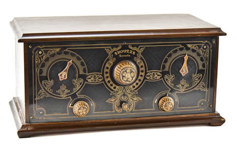 SHOWERS BROTHERS FURNITURE COMPANY CONSOLA MODEL 20 TUBE RADIO