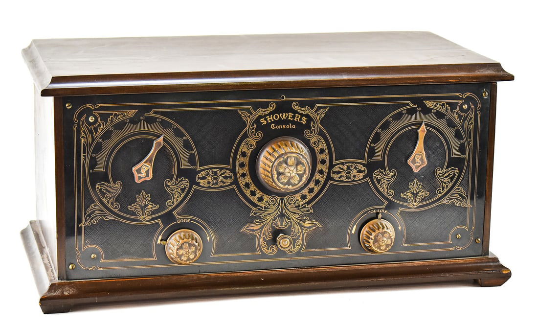 SHOWERS BROTHERS FURNITURE COMPANY CONSOLA MODEL 20 TUBE RADIO (1 of 4)