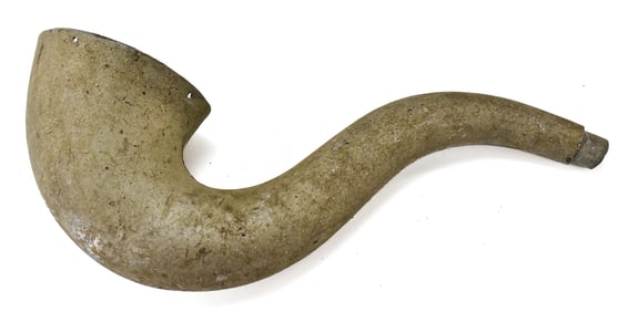 UNMARKED METAL RADIO LOUDSPEAKER HORN, CIRCA 1920s