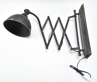 INDUSTRIAL WALL MOUNT SCISSOR LAMP