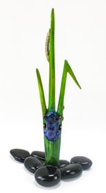 TIM COTTERILL 'SPROUT' BRONZE FROG SCULPTURE