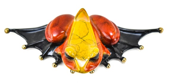 TIM COTTERILL 'FLIPPER' BRONZE FROG SCULPTURE