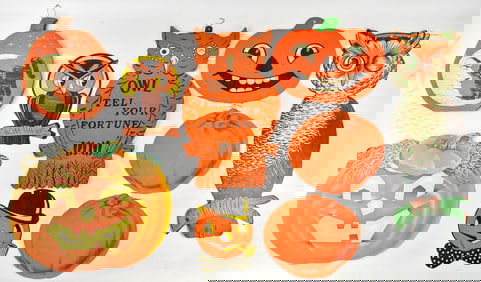 DENNISON, H.E. LUHRS, & MORE DIE-CUT HALLOWEEN WALL DECORATIONS