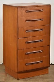 G-PLAN 'FRESCO' TALL BOY SIX-DRAWER CHEST