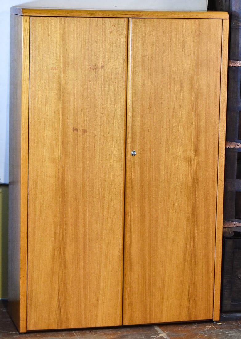 JESPER MCM TEAK BOOKCASE WITH DOORS (1 of 2)
