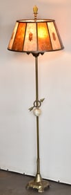 EARLY 20TH CENTURY TRI-LIGHT BRASS FLOOR LAMP