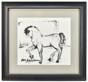 GEORGE HAMILTON 'HORSE' WATERCOLOR PAINTING