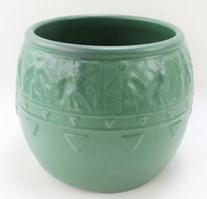 WELLER POTTERY (ATTR.) MATTE GREEN JARDINIERE