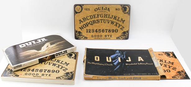 THREE VINTAGE OUIJA BOARDS: PARKER BROTHERS & WILLIAM FULD