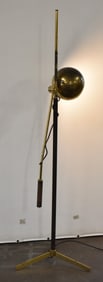 MID-CENTURY KOVACS STYLE BRASS ATRICULATING FLOOR LAMP
