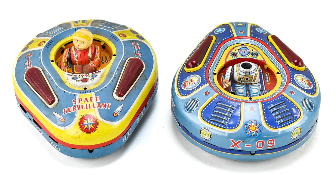 1960s MODERN TOYS JAPAN TIN LITHO SPACE SURVEILLANCE & SURVEY TOYS (1 of 3)