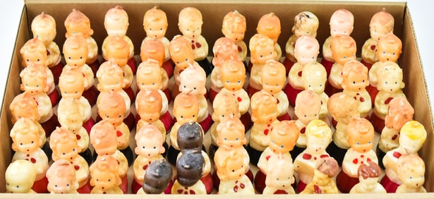 COLLECTION OF MIDCENTURY CHRISTMAS CHOIR SINGER CANDLES